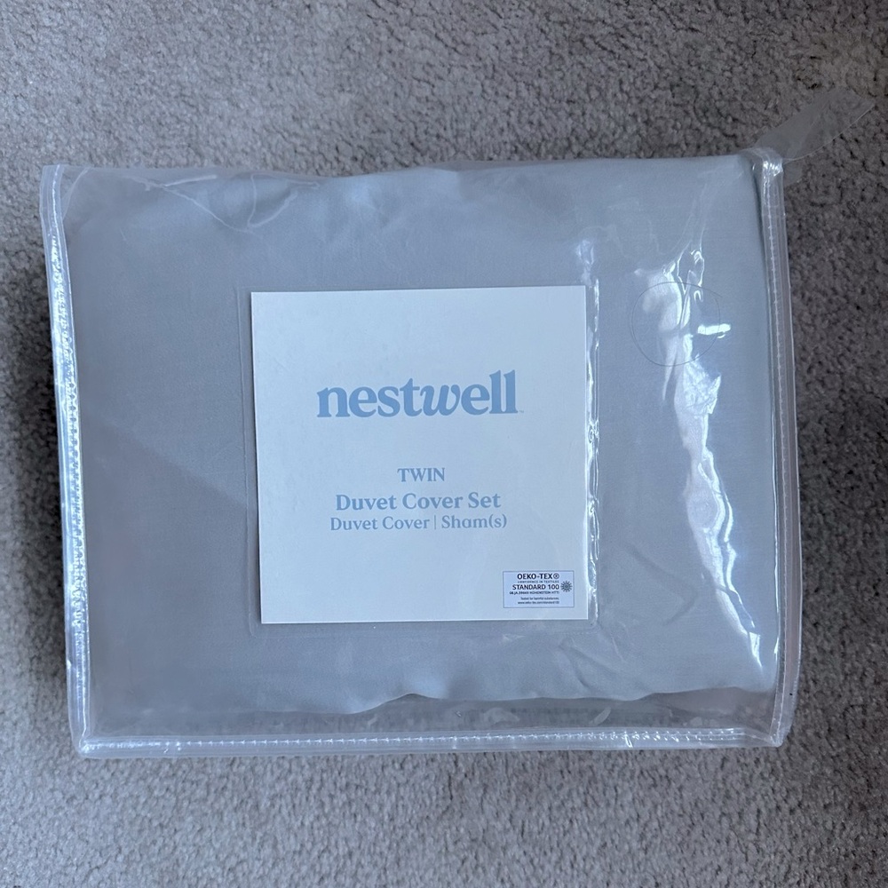 Nestwell Cotton Sateen Duvet Cover Set